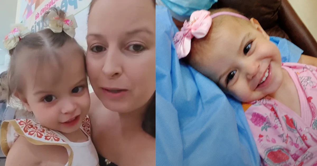 Eloísa com sua mãe em dois momentos do álbum da família
